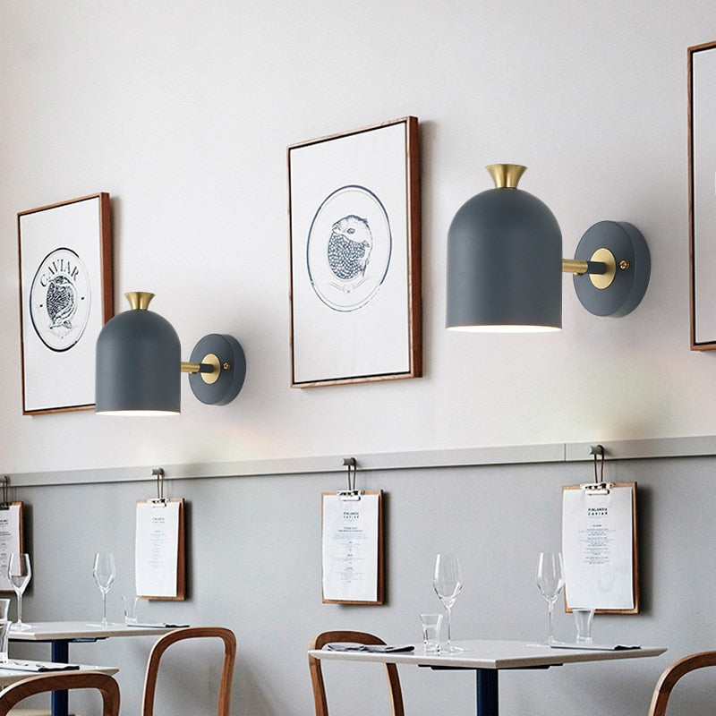 LED Wall Lamp Nordic Macaron Adjustable Wall Lights for Livingroom Bedroom