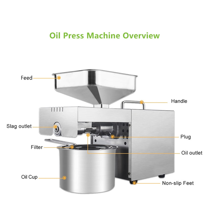 BioloMix New  Stainless Steel Oil Press Machine