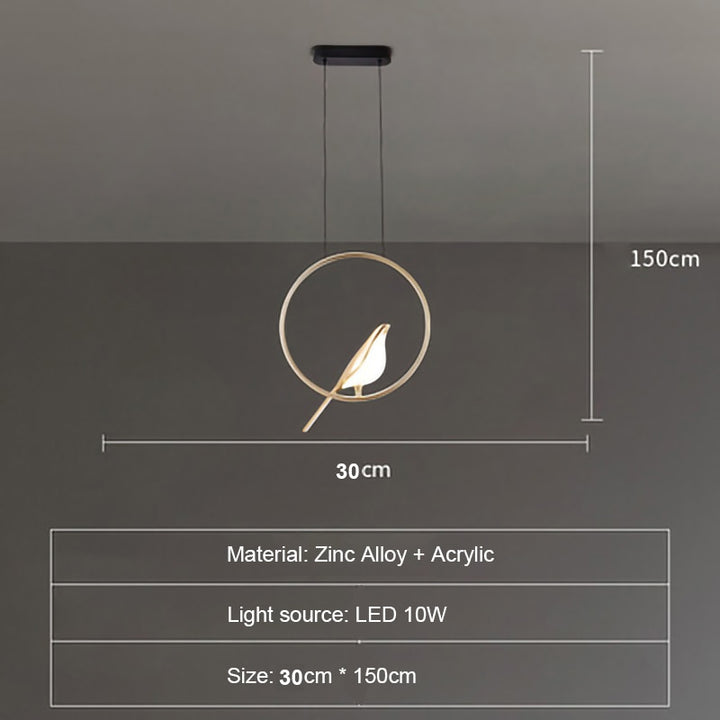 Modern Simplicity LED wall lamp Magpie bird model