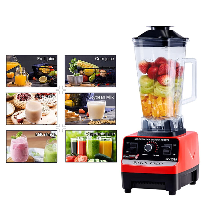 Heavy Duty Commercial Blender Fruit Mixer Juicer Food Blender